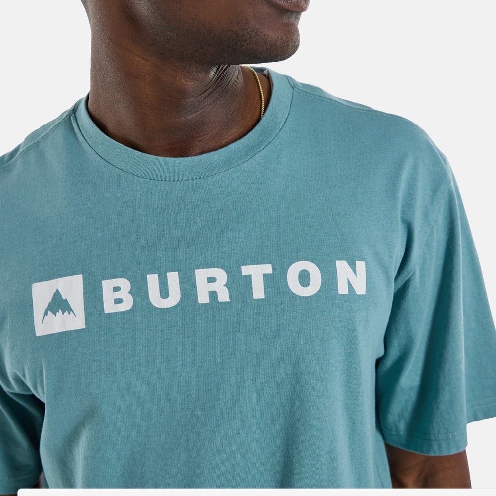 Organic Cotton Burton Horizontal Mountain Short Sleeve T-Shirt - Picture 3 of 5